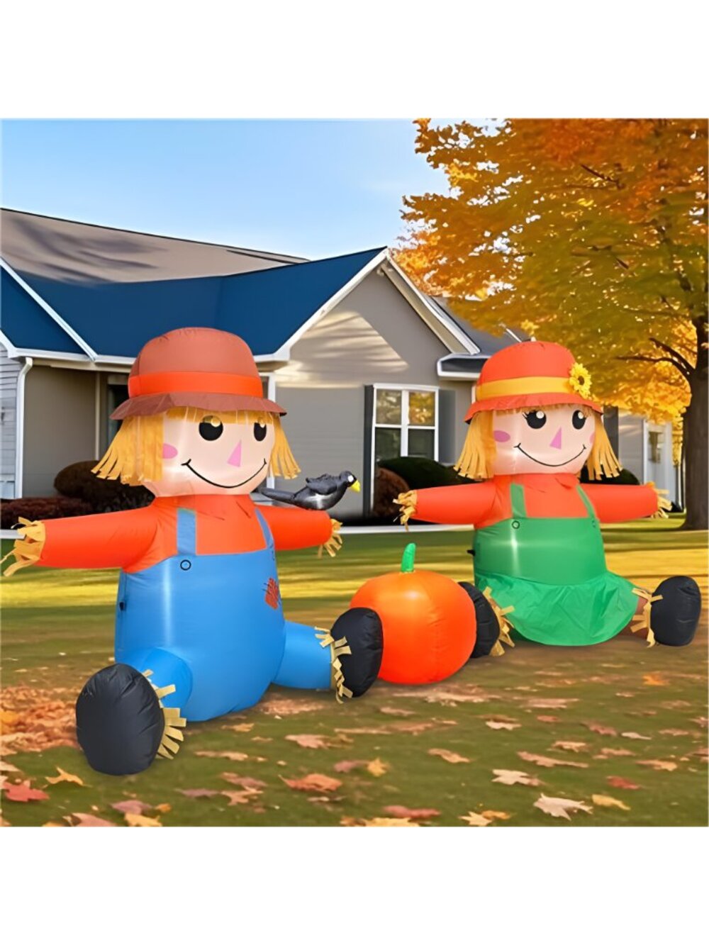 8FT Long Fall Thanksgiving Inflatables Outdoor Decorations, Inflatable - Picture 6 of 7